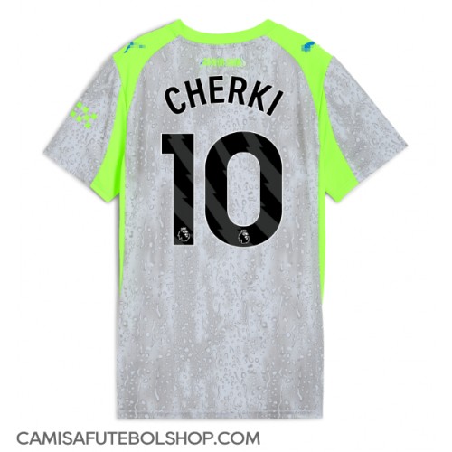 Camisa de time de futebol Manchester City Rayan Cherki #10 Replicas 3º Equipamento Feminina 2025-26 Manga Curta